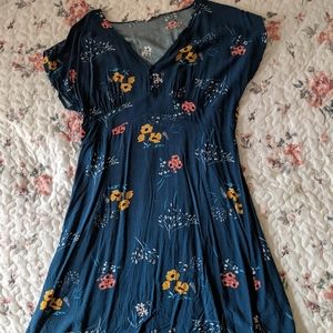 Blue Mini Dress by Pink Rose